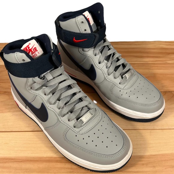 Nike Gray and Navy Sneakers Air Force 1 - Picture 5 of 13